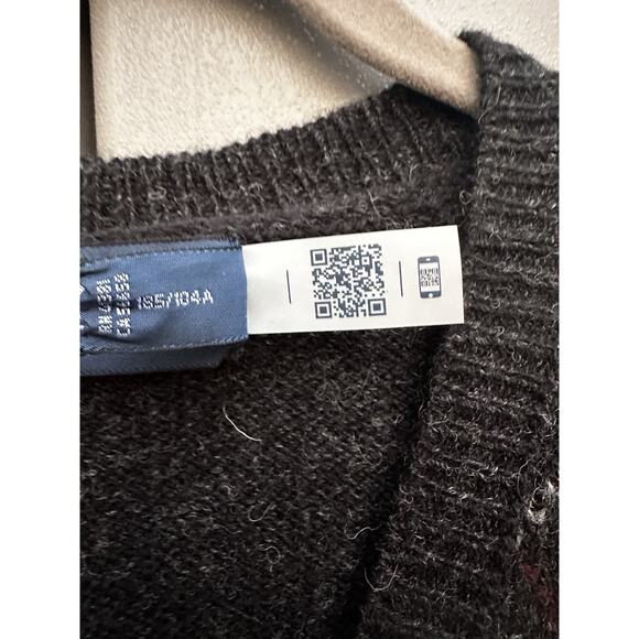 Ralph Lauren Charcoal Wool Argyle Pullover V-Neck Vest Sz XL $298 Preppy Heritag - Picture 9 of 14